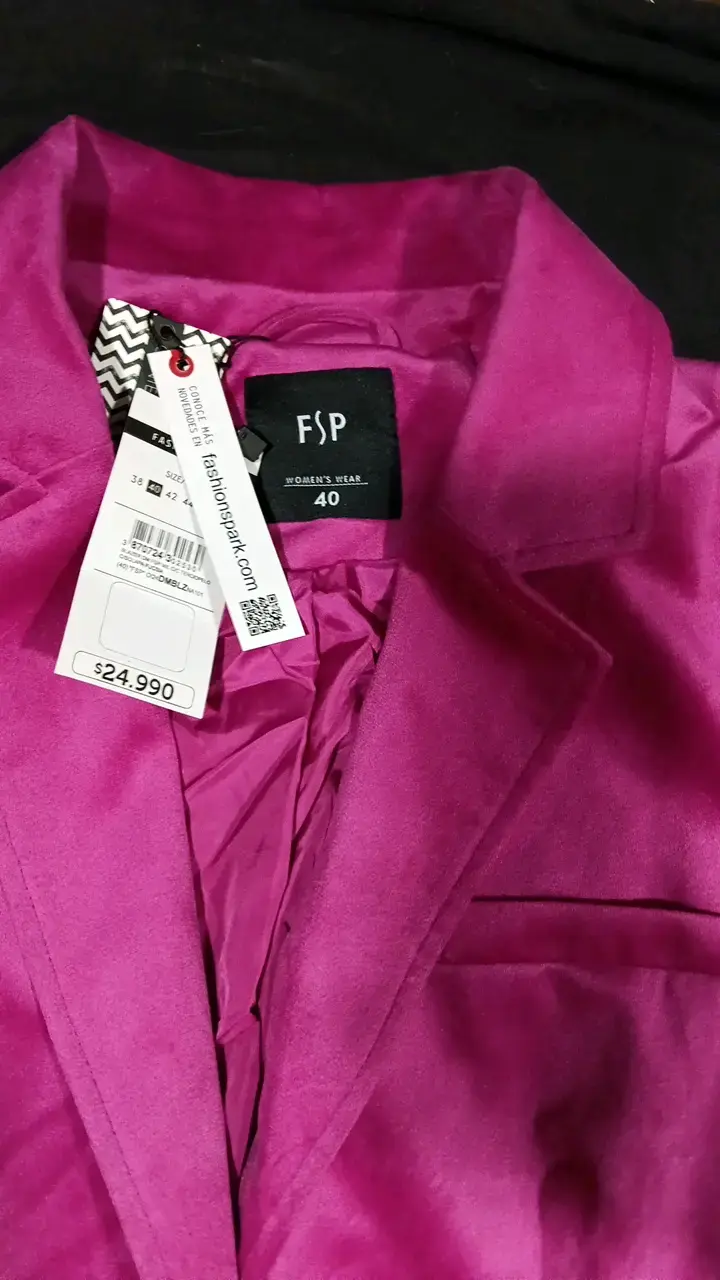 Blazer fucsia para mujer  talla 40 - 2