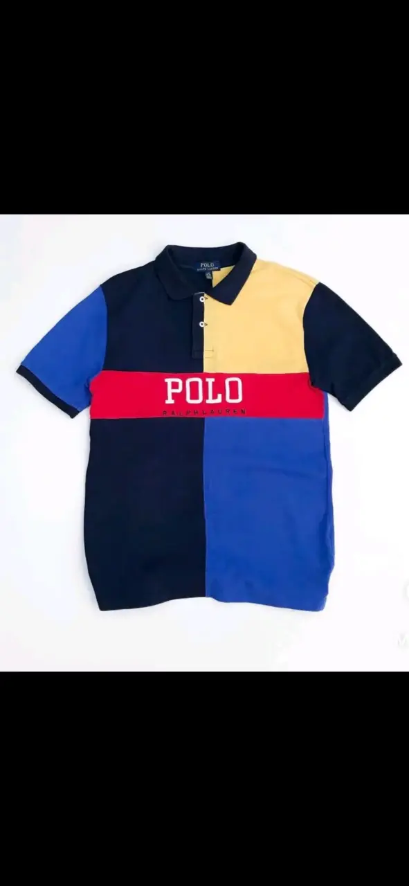 Polera, Polo ralph lauren colorblock