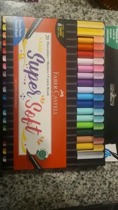 Set de 20 marcadores Faber-Castell Super Soft - miniatura 1