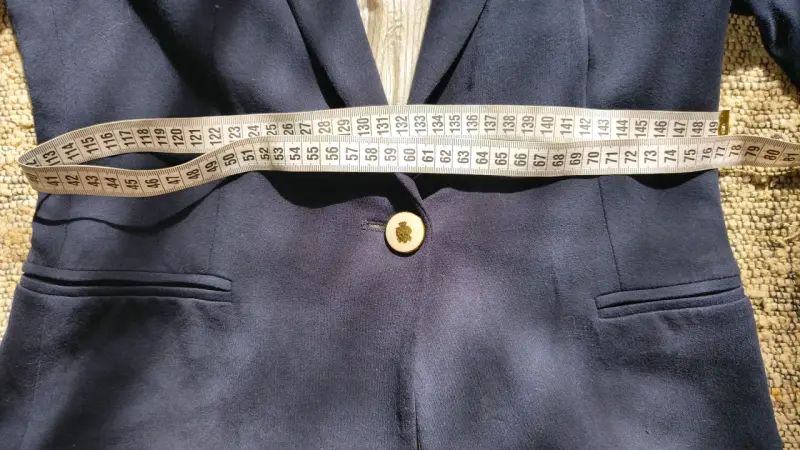 Blazer azul marino Zara Basic para mujer - 3