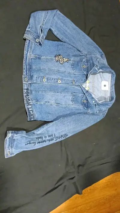 Chaqueta de mezclilla con bordado de tigre Sybilla - miniatura 1