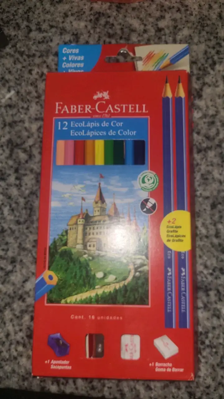 Set de Lápices de Colores Faber-Castell 12 Unidades - 1