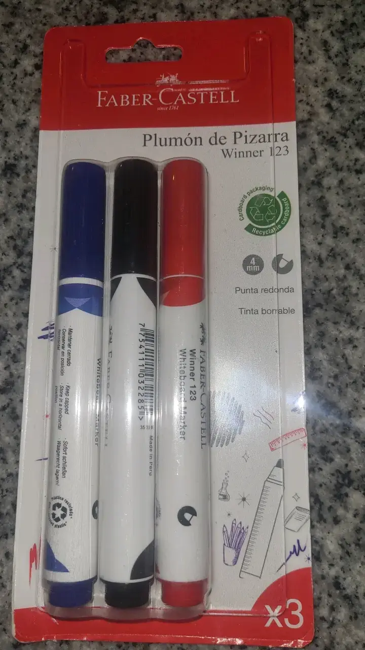 Set de Plumones de Pizarra Faber-Castell Winner 123 - 2