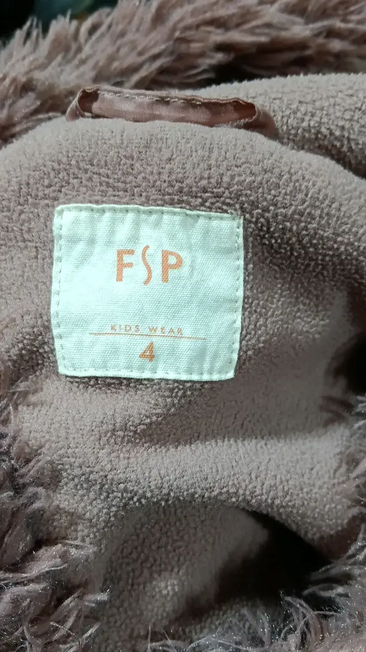 Chaqueta de peluche para niña color lila - 2