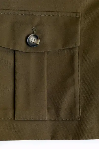 Chaqueta verde militar H&M con bolsillos - miniatura 2