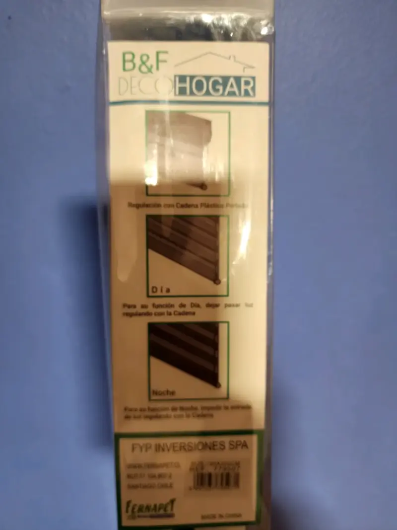 Cortina Roller Zebra Gris B&F Deco Hogar - 2