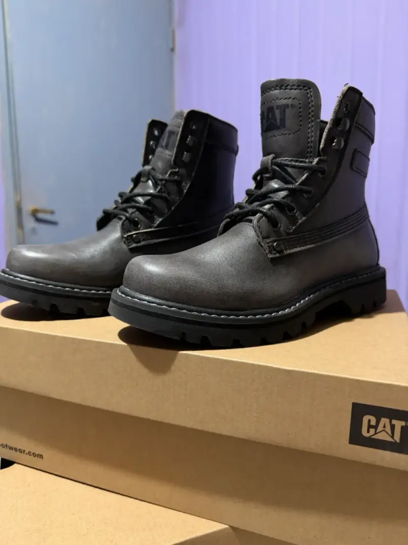 Botas de cuero negras CAT - 2