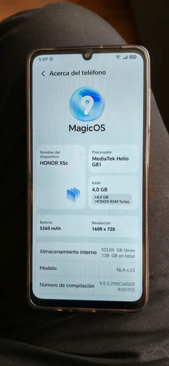Honor X5c con 4GB RAM, 5260mAh y doble Sim - 4