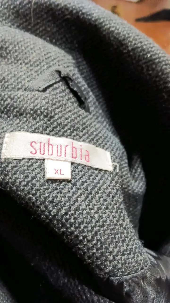 Abrigo negro de mujer Suburbia XL - 2