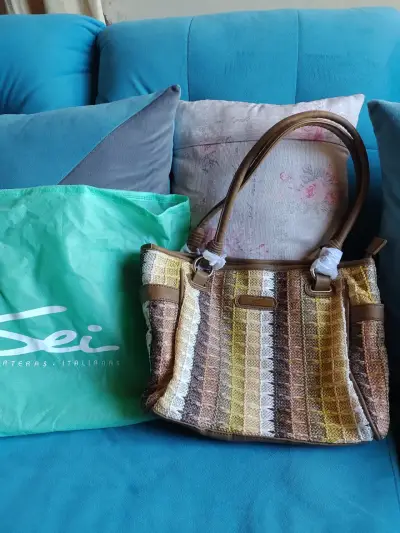 Bolso de mano Sei multicolor tejido - miniatura 1