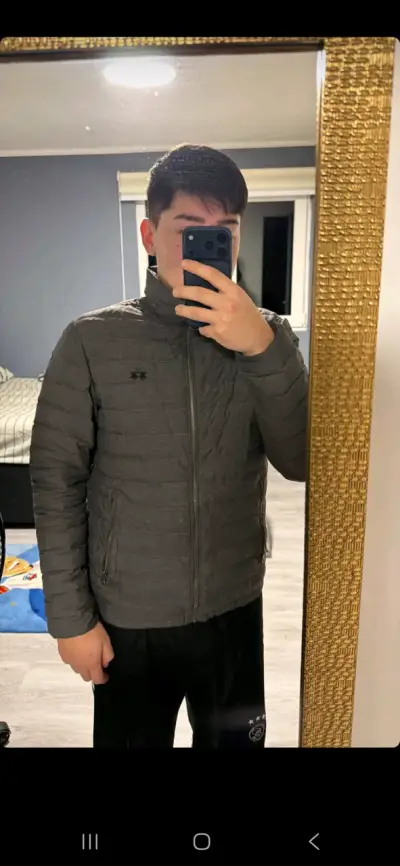 Chaqueta acolchada gris para hombre - miniatura 2