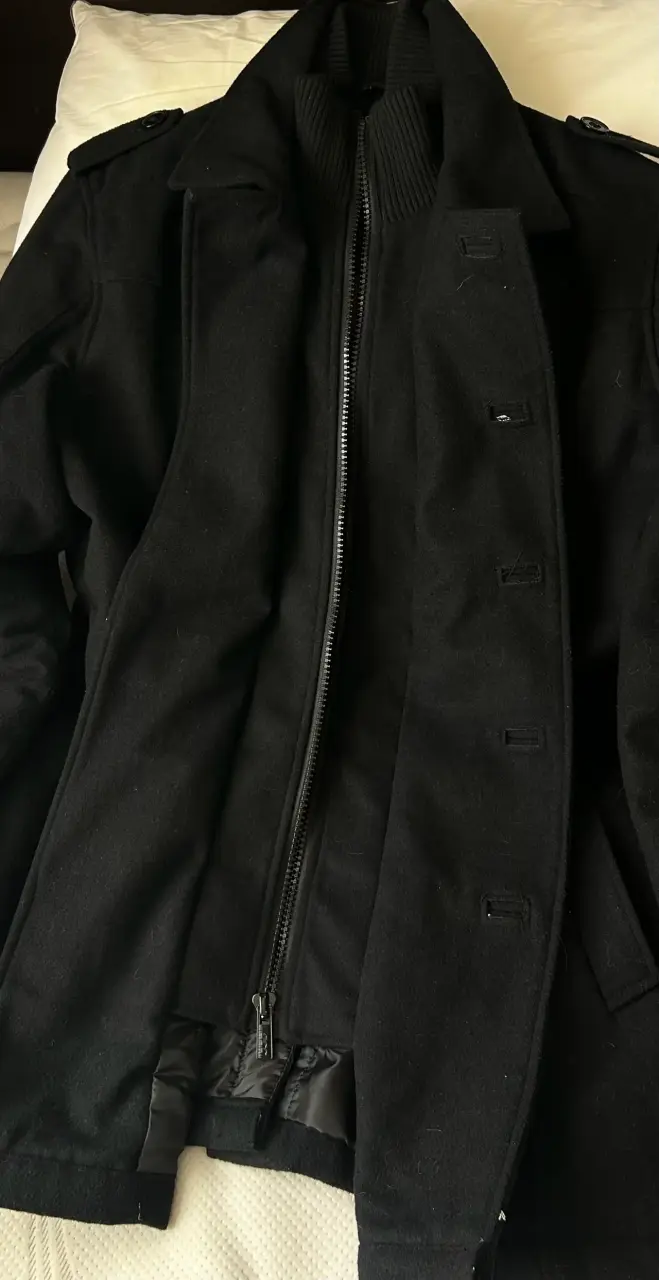 Abrigo negro XL hombre JJO - 6