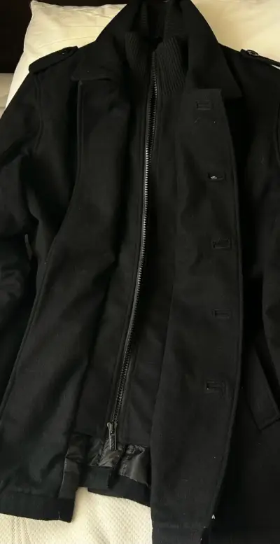 Abrigo negro XL hombre JJO - miniatura 6