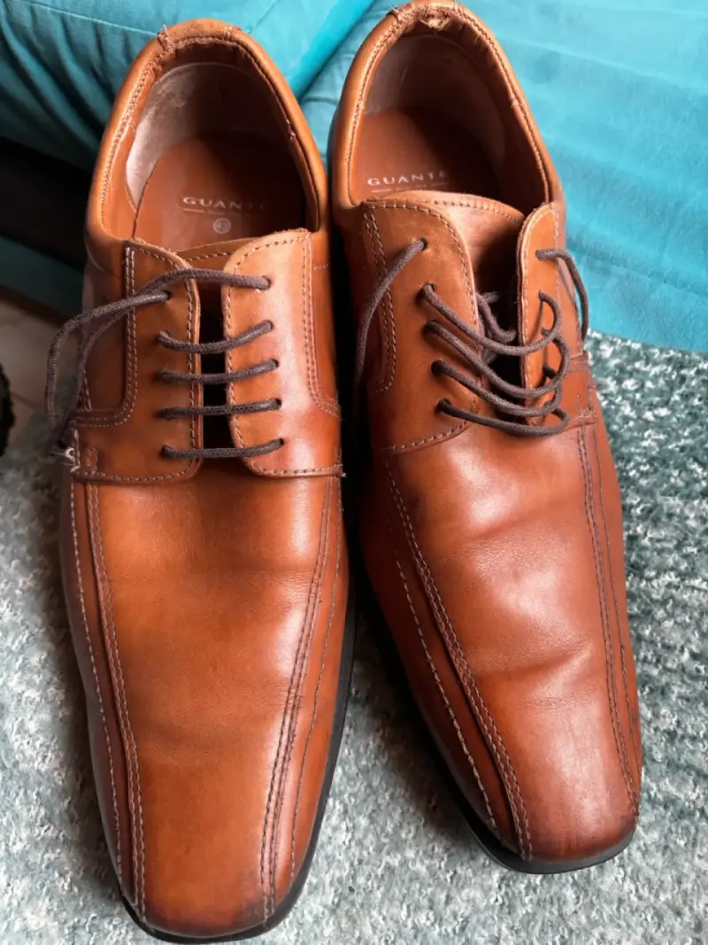 Zapatos de cuero marrón Guante talla 43 - 2