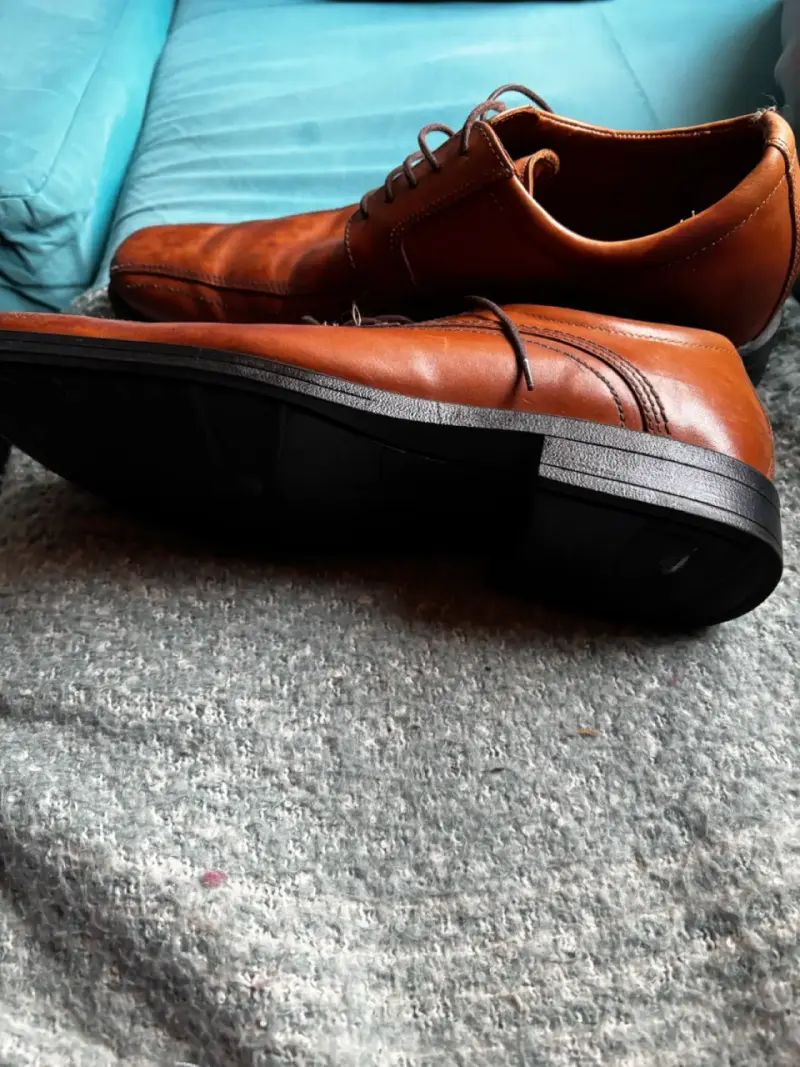 Zapatos de cuero marrón Guante talla 43 - 4