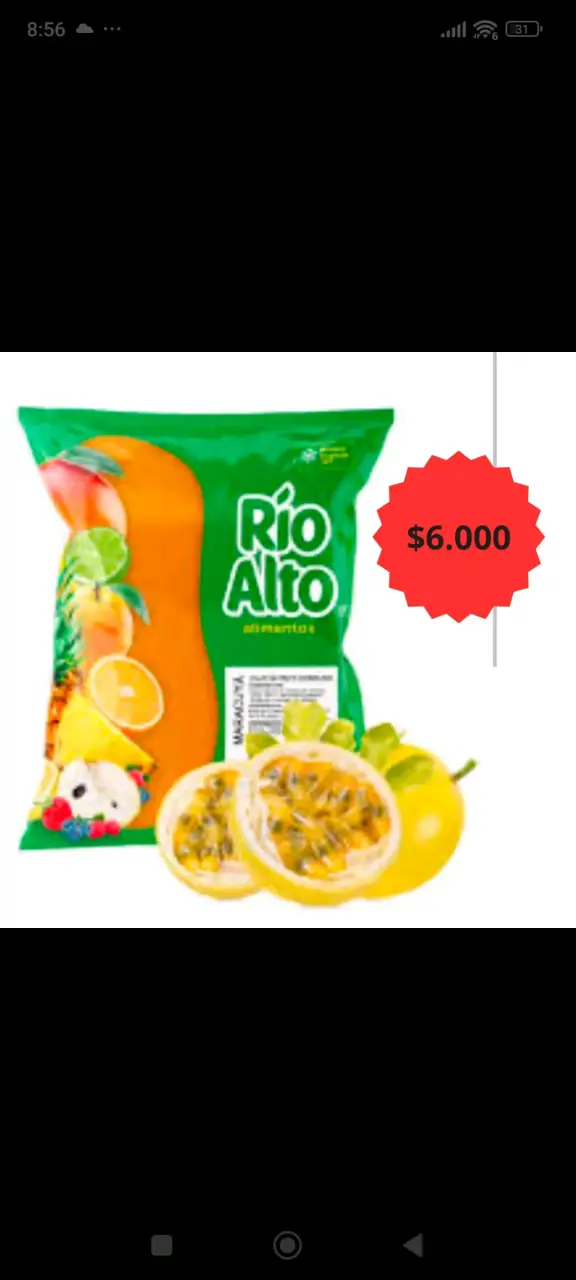 Pulpa de Fruta Congelada Faby Variados Sabores - 6