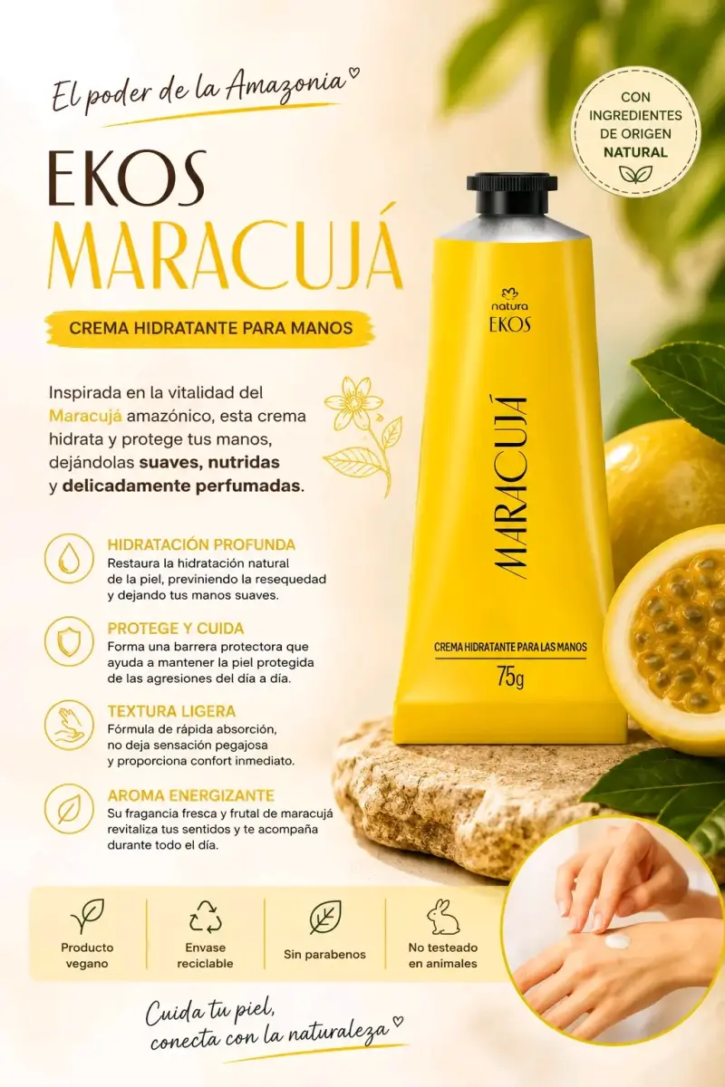 Crema Hidratante para Manos Natura Ekos - 2