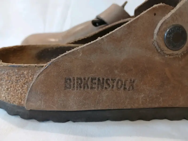 Zuecos Birkenstock modelo Boston de cuero marrón - 2