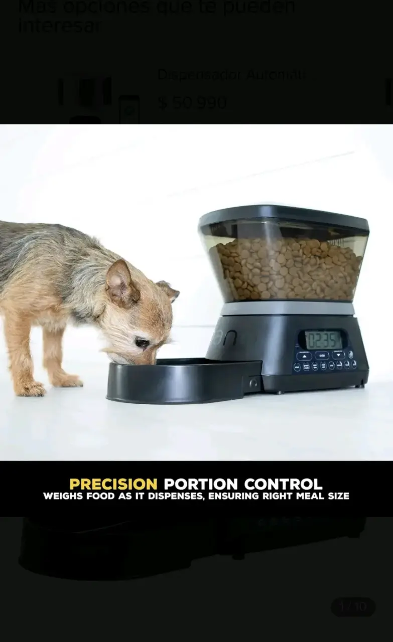 Dispensador automático de comida para mascotas Nano - 1