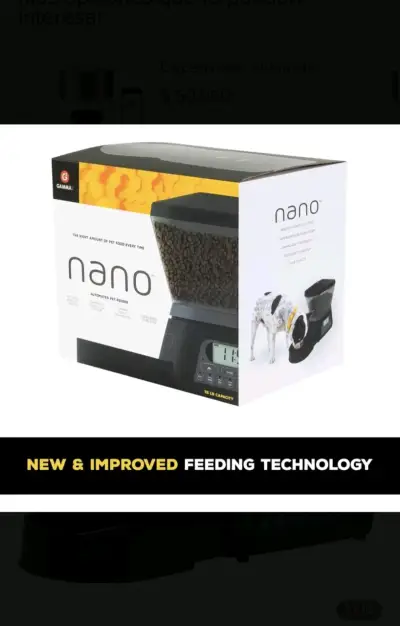 Dispensador automático de comida para mascotas Nano - miniatura 2