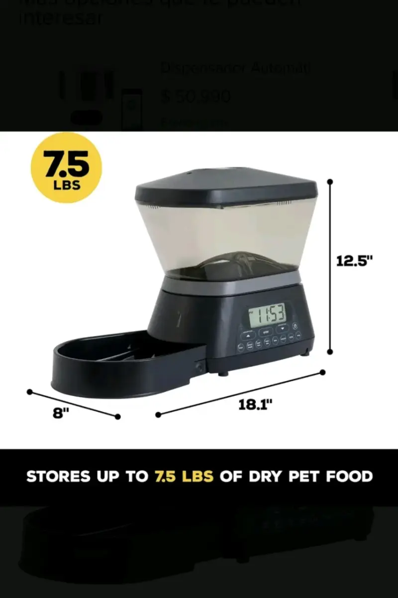 Dispensador automático de comida para mascotas Nano - 4
