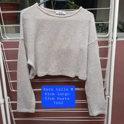 Suéter Zara Talla M Beige - miniatura 1