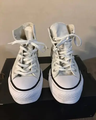 Zapatillas Converse Chuck Taylor Lift Hi Blancas - miniatura 1