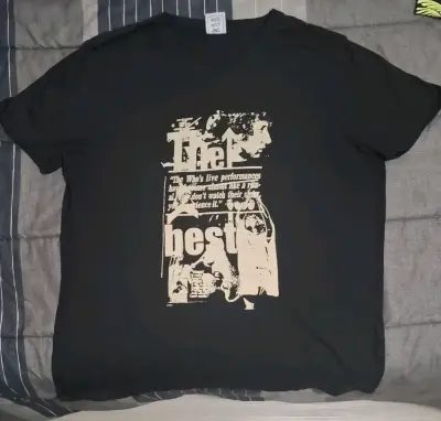 Polera negra con diseño gráfico The Who - miniatura 1