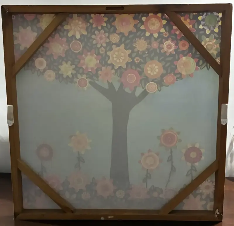 Cuadro Decorativo Árbol de Flores Coloridas - 2
