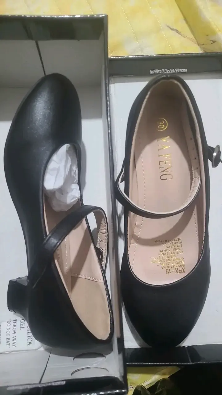 Zapatos de niña negros con correa Yafeng - 2