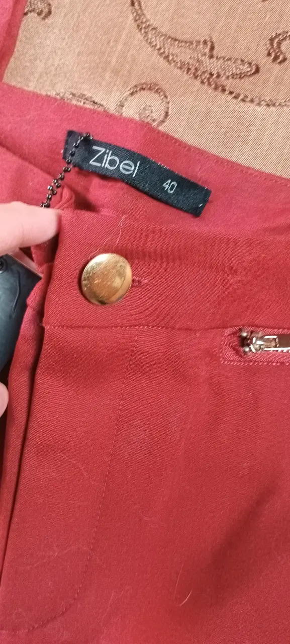 Pantalones Zibel azul y rojo para mujer - 3