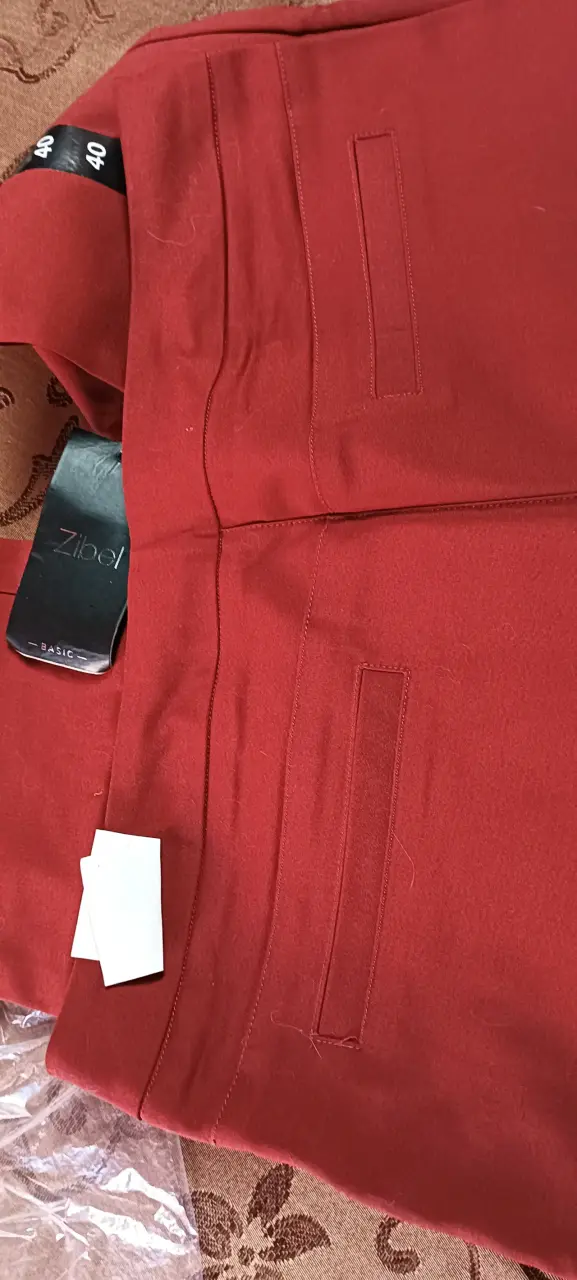 Pantalones Zibel azul y rojo para mujer - 5