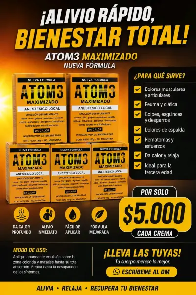 Crema Anestésica Local Atom3 Maximizado - miniatura 1