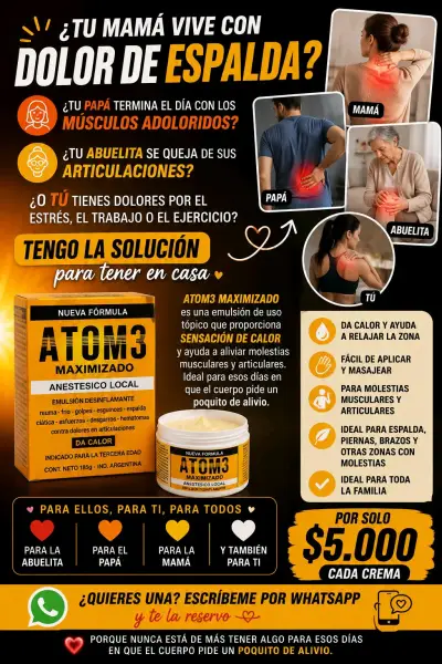Crema Anestésica Local Atom3 Maximizado - miniatura 2