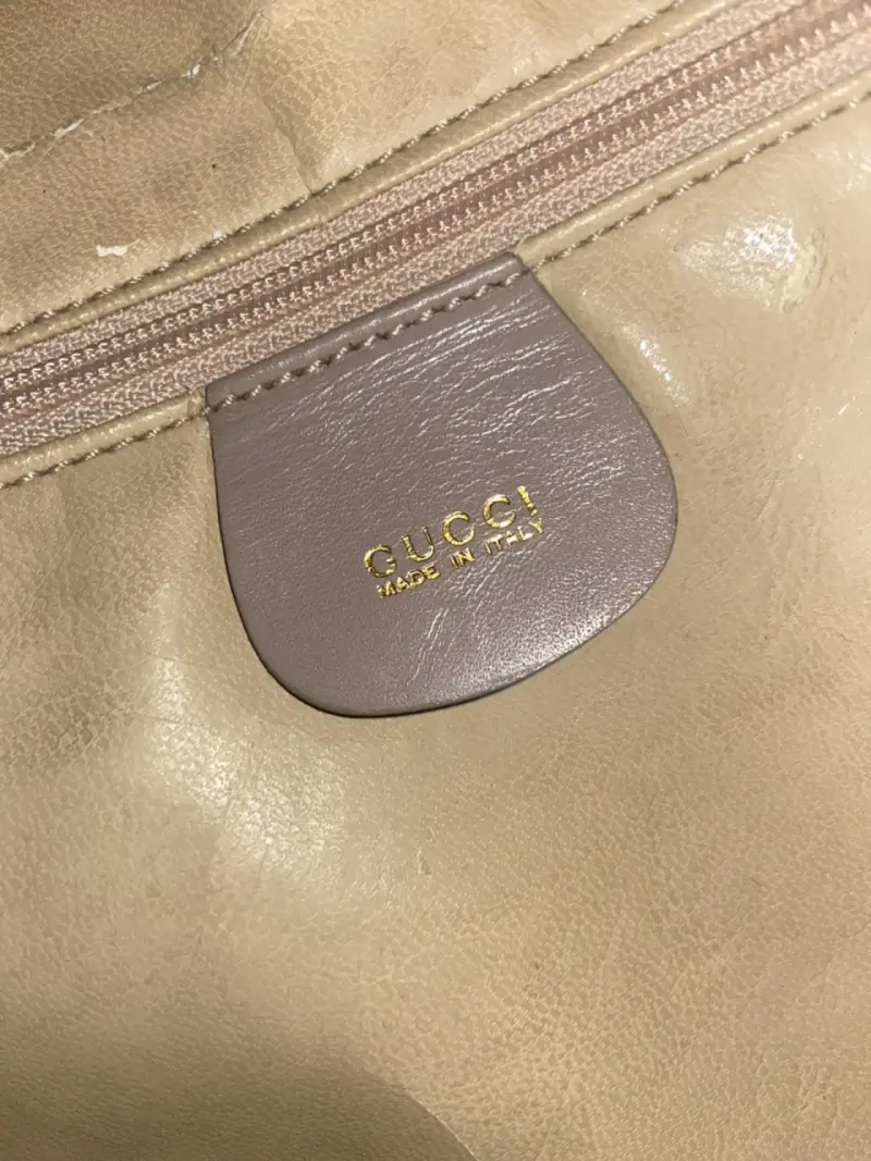 Bolso de cuero beige Gucci vintage elegante - 3