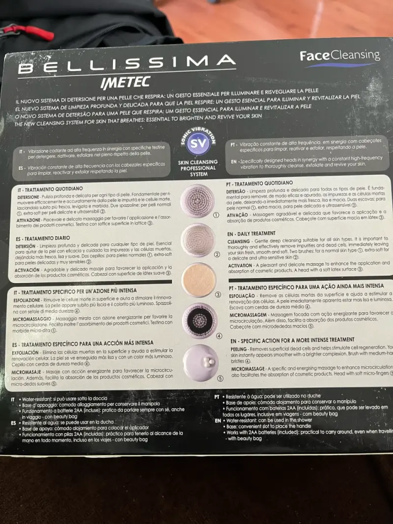 Cepillo de Limpieza Facial Bellissima Imetec - 5