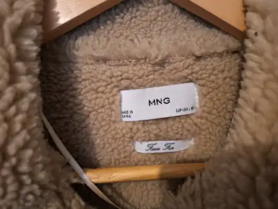 Chaqueta de cuero sintético con forro de borrego M - miniatura 3