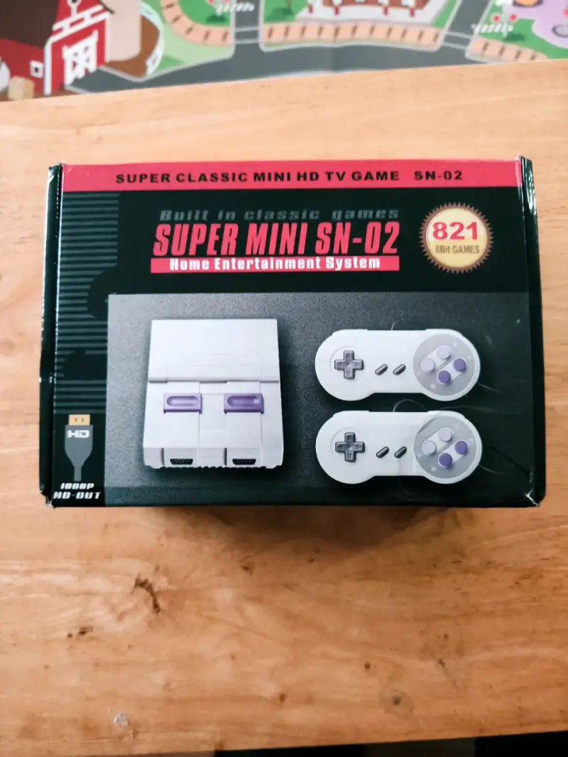 Consola Retro Super Mini SN-02 con 821 Juegos - 1