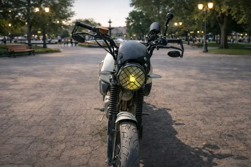 Moto estilo caferacer 150cc blanca