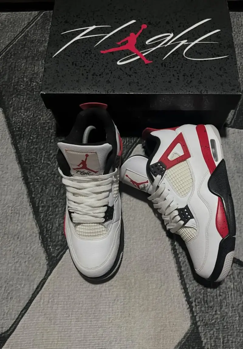 Zapatillas jordan retro 4 red cement talla 42 - 3