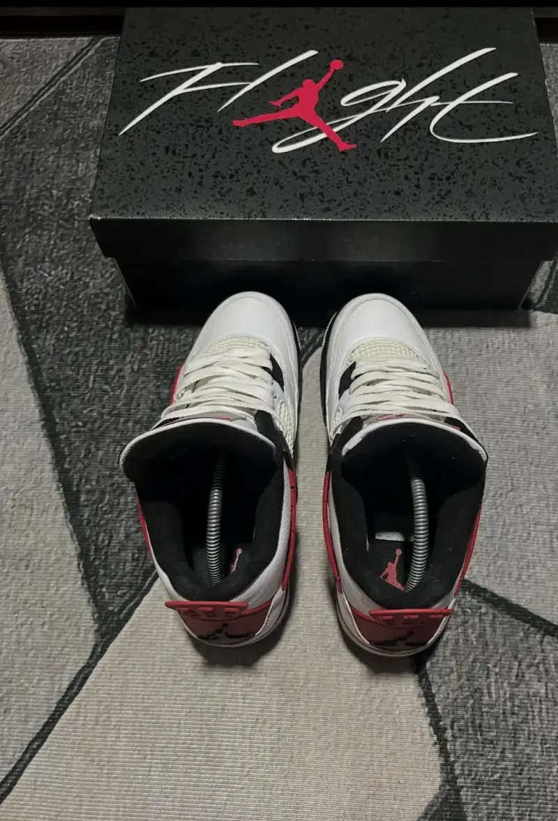 Zapatillas jordan retro 4 red cement talla 42 - 4