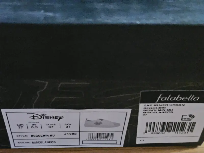 Zapatillas blancas Disney con diseño brillante - 3