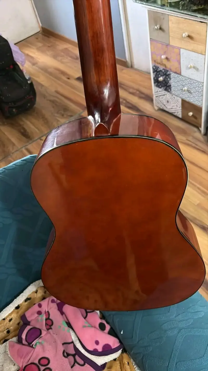 Guitarra clásica acústica Mercury naranja - 3