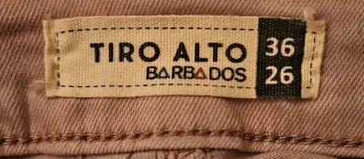 Jeans tiro alto desgastados color rosa - miniatura 3