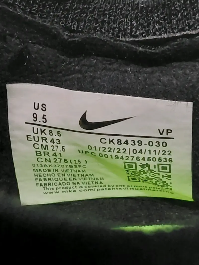 Zapatillas deportivas Nike Phantom verde y negro - 5