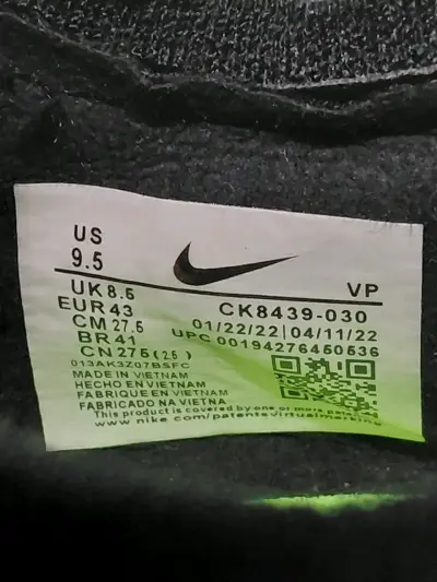 Zapatillas deportivas Nike Phantom verde y negro - miniatura 5