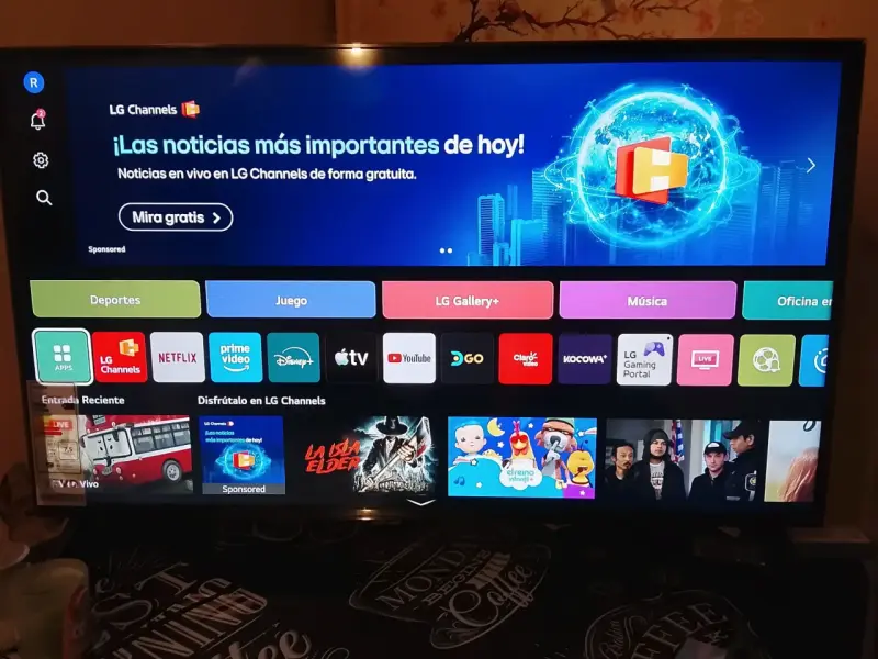 Televisor Smart TV QNED 4K LG 43 pulgadas