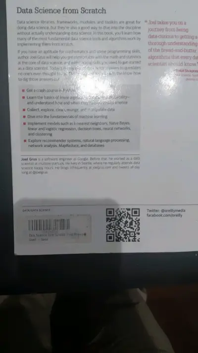 Libro Data Science from Scratch de O'Reilly - miniatura 3