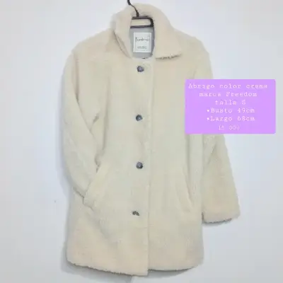 Abrigo color crema Freedom talla S - miniatura 1