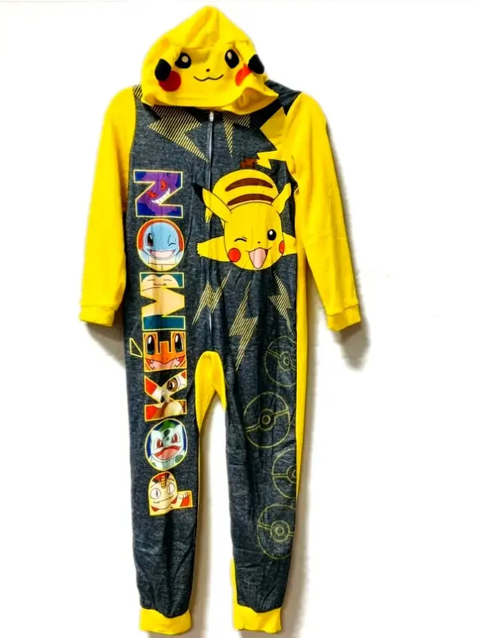 Pijama enterizo Pokémon Pikachu Talla 10 - 1